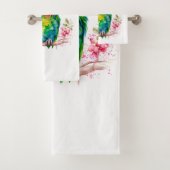 Perroquet vert - Bébé mignon oiseau (En situation)