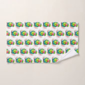 Perroquet vert - Bébé mignon oiseau (Serviette à main)