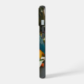 Perroquet vibrant sur skateboard (Côté gauche)