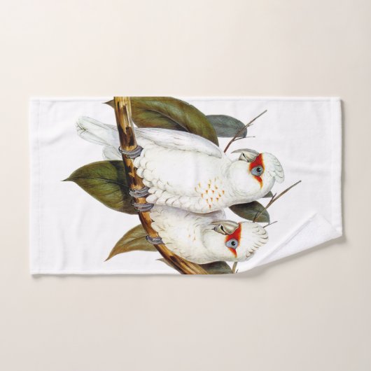 Perroquets blancs exotiques (Serviette à main)