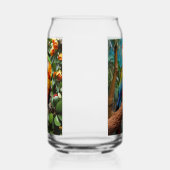 Perroquets colorés en texte facultatif (Droite)