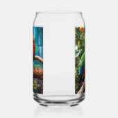 Perroquets colorés en texte facultatif (Gauche)