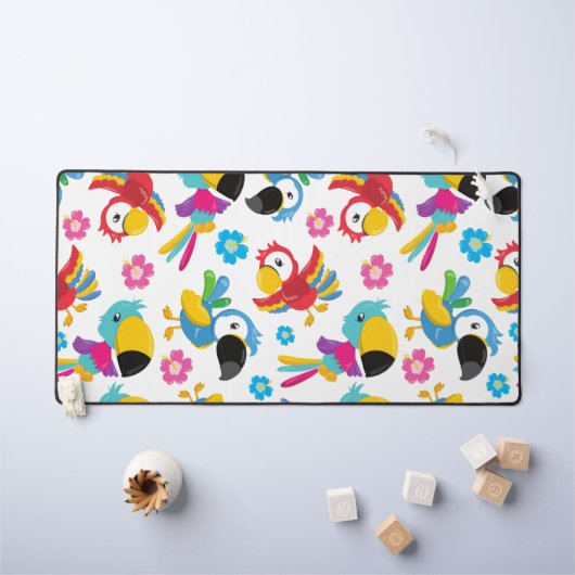 Perroquets colorés, Perroquets tropicaux, Oiseaux, (Tableau pour enfants)