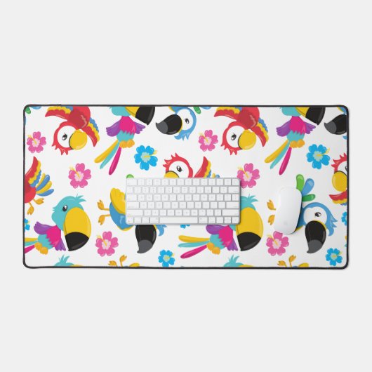 Perroquets colorés, Perroquets tropicaux, Oiseaux, (Clavier et souris)