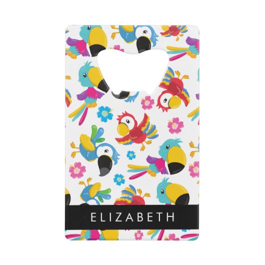 Perroquets colorés, perroquets tropicaux, Votre No (Devant)