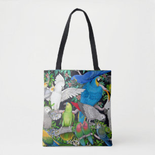 Perroquets d'animal familier du sac fourre-tout au