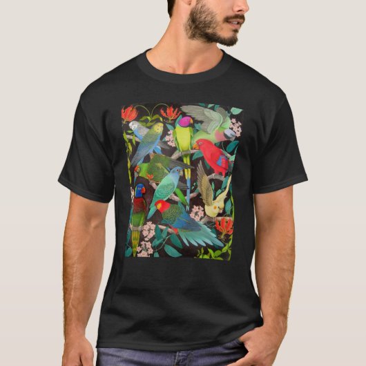 Perroquets d'animal familier du T-shirt (Devant)