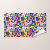 Perroquets d'aquarelle (Serviette à main)