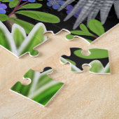 Perroquets de Cockatiel dans le puzzle de myosotis (Côté)