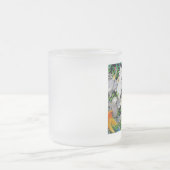 Perroquets de la tasse en verre givré du monde (Centre)