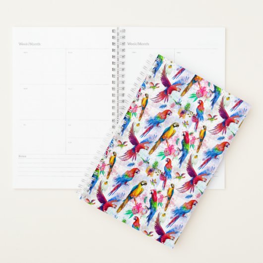 Perroquets de style aquarelle (Devant avec enveloppe)