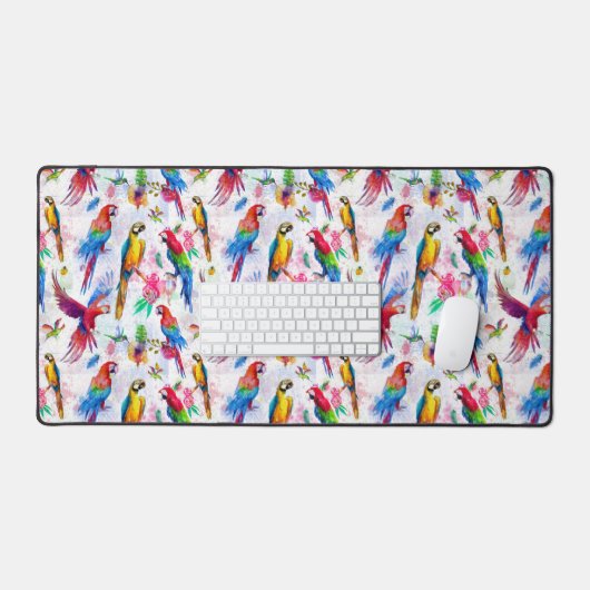 Perroquets de style aquarelle (Clavier et souris)