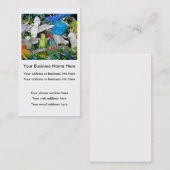 Perroquets du carte de visite du monde (Devant / Derrière)