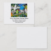 Perroquets du carte de visite du monde (Devant / Derrière)