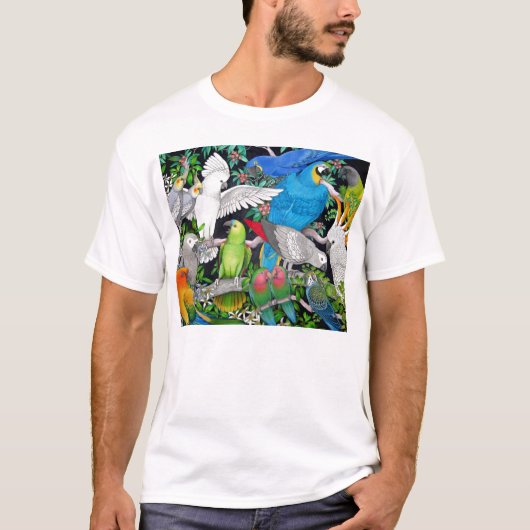 Perroquets du T-shirt du monde (Devant)