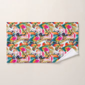 Perroquets et palmettes (Serviette à main)