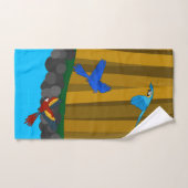 Perroquets Exotiques Dans La Forêt (Serviette à main)