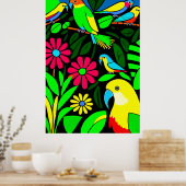 Perroquets - Impression d'art en toile (Cuisine)