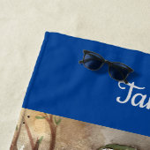 Perroquets tropicaux en serviette de plage (En situation)