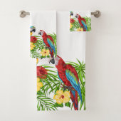 Perroquets tropicaux feuille nom de la maison d'ét (En situation)