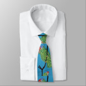 perroquets verts cravate bleue (Attaché)