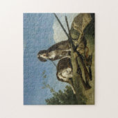 Perros en traílla legpuzzel (Verticaal)