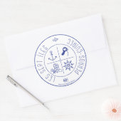 Perros-Guirec de Zeven Eilanden Ronde Sticker (Envelop)