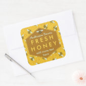 Perruche de miel personnalisée Étiquette abeilles  (Enveloppe)