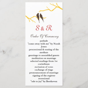 perruches de moka épousant le programme