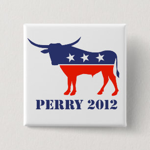 Perry 2012 vierkante button 5,1 cm