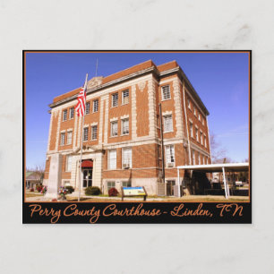 Perry County Courthouse - Linden, TN Briefkaart