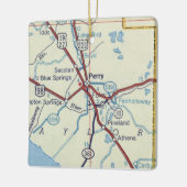Perry Florida  Map Keramisch Ornament (Links)