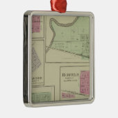 Perry, Memphis, Pawnee, Bronson, Redfield, Kansas Metalen Ornament (Rechts)