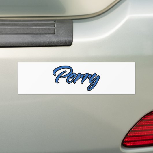 Perry Nom bleu Autoaufkleber Sticker (En voiture)