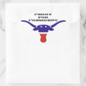 PERRY VOOR PRESIDENT OVALE STICKER (Tas)