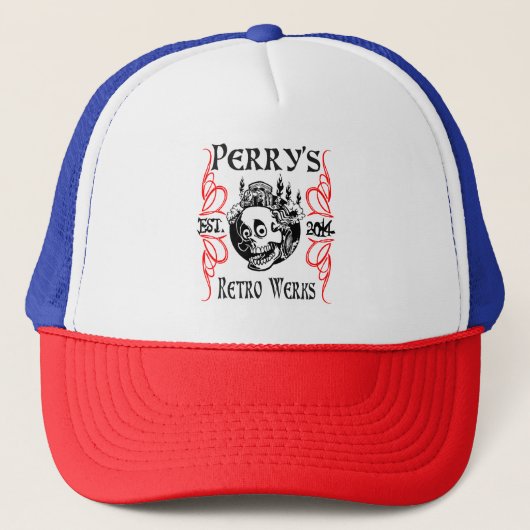 Perry's Retro Werks Trucker Hat Pet (Voorkant)
