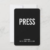Pers All Access Pass evenement ID-badge 3.5" x 5" Kaart (Voorkant)