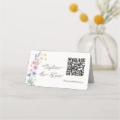 Pers Geperste Wilde Bloem Capture The Love QR Code (Achterkant)