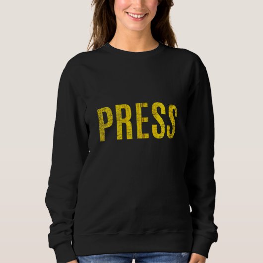Pers Shirt Journalist Reporter Credentials Zip (Voorkant)