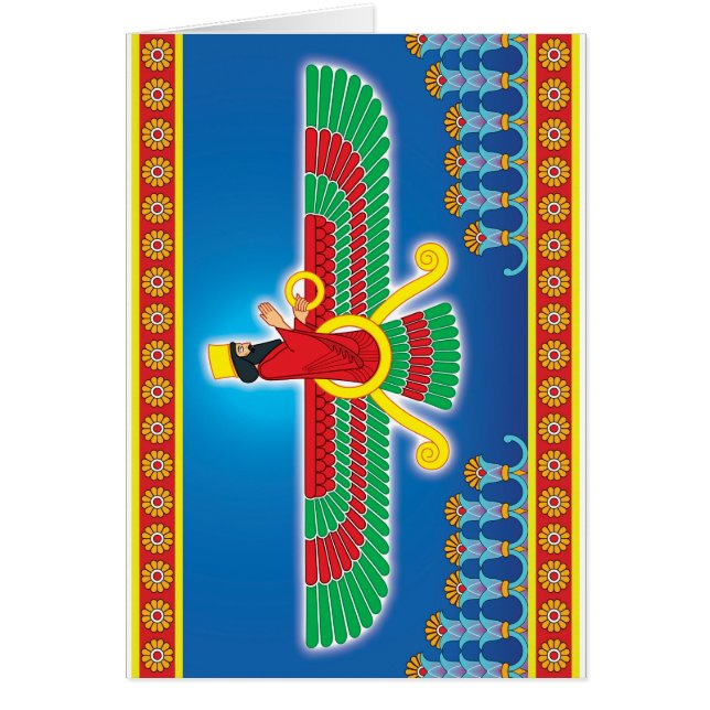 Persan Faravahar de Zoroastrian (Devant)