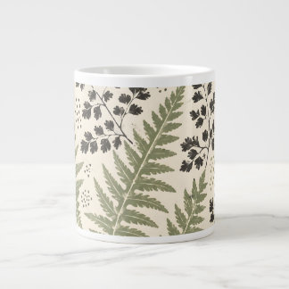 Persarchief van geperste varens Vintage botanicals Extra Grote Beker