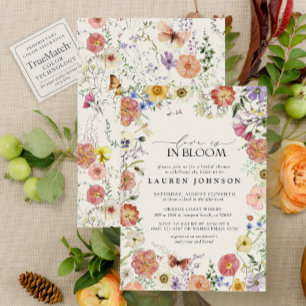 Persbloem Bruiloft Love In Bloom Bruidsfeest Kaart