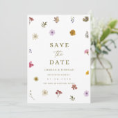 Persbloem save the date uitnodiging (Staand voorkant)