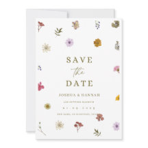 Persbloem save the date uitnodiging