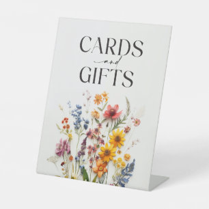 Persbloemen Kaarten en Cadeaus Bord Reclamebord Met Voetstuk