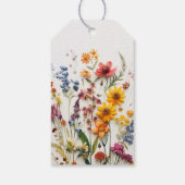 Persbloemen Wildbloemen Baby Shower Labels Cadeaulabel (Achterkant)