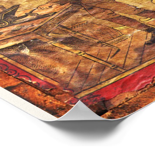  persdruk over Baltimore rail Poster (Hoek)