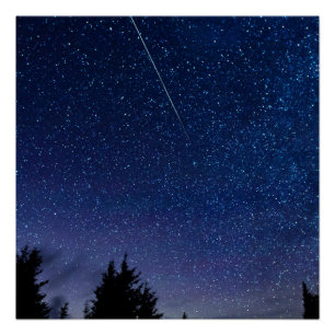 Perseid Meteor Shower Perfect Poster