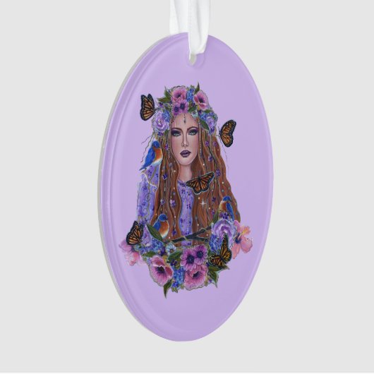 Persephone godin spring butterflies van Renee L Ornament (voorkant)