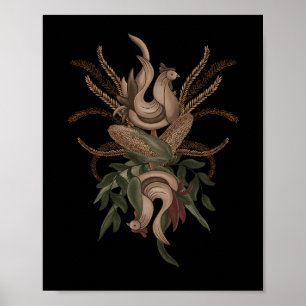 Persephone’s Cockerel. Oogstcyclus Poster